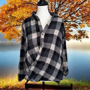 BlankNYC Zelda Cross Cotton Button Down Shirt Women’s Size Small